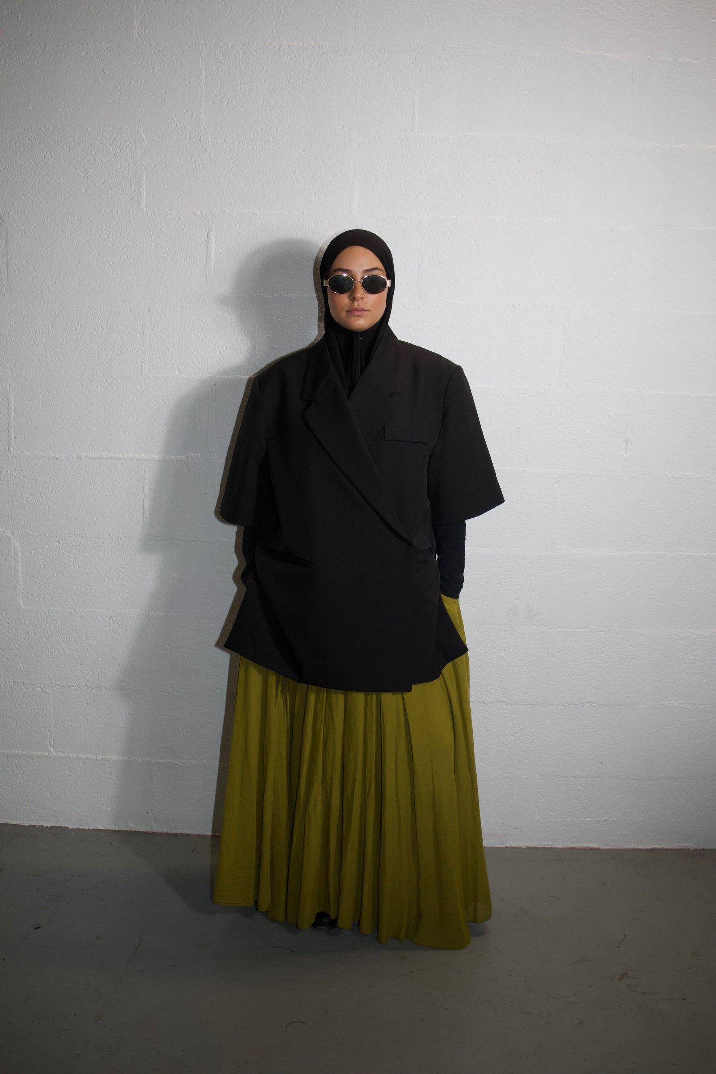 Jupe Nahelia (vert olive)